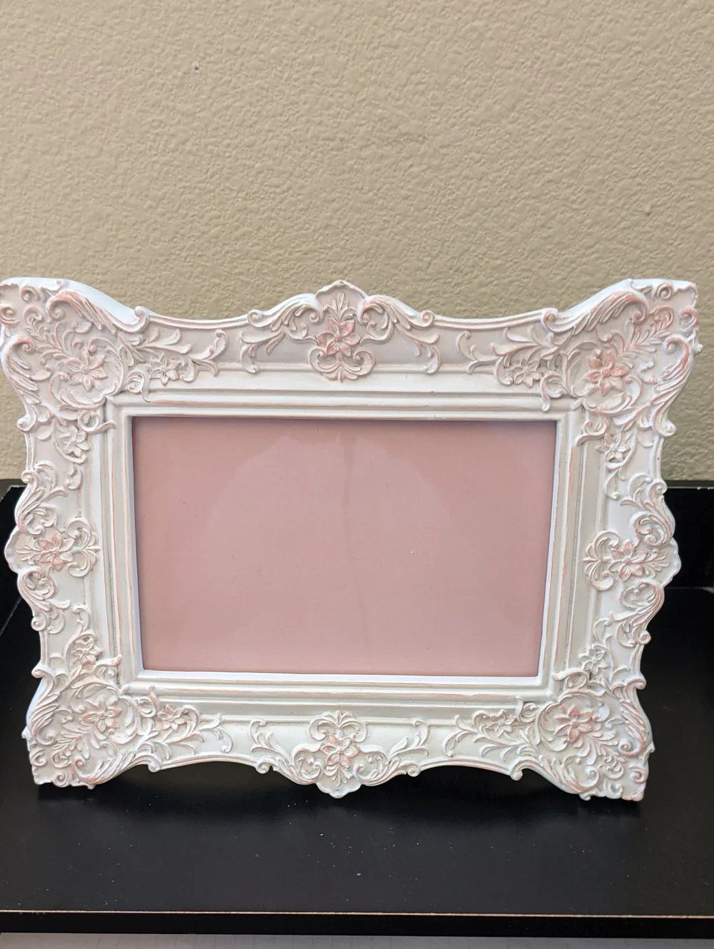 Sheffield Home Romantic Pink White Sophisticate Floral Baroque Shabby Chic Frame
